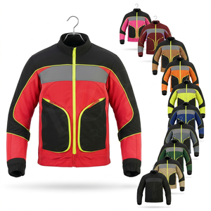 เสื้อแจ็คเก็ตมอเตอร์ไซค์ผ้ากันน้ำ ระบายอากาศได้ดี พร้อมแถบสะท้อนแสง  สำหรับนักขี่  บุแผ่นรองไหล่  ลดราคาพิเศษ - Product Image 1