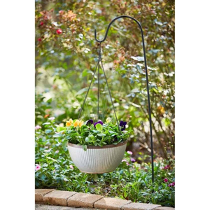 Factory Wholesale Rustic <b>Large</b> Galvanized Iron Hanging <b>Basket</b> Planter Chains Outdoor Garden Home Use American Style - Product Image 1