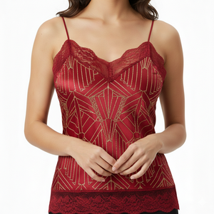 Débardeur court de sport respirant, écologique, à séchage rapide, imperméable, uni, en dentelle, sans manches, pour le fitness et la course à pied - Product Image 2