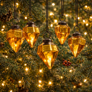 Adorno Colgante de Cristal Mercurizado con Forma de Diamante para Árbol de Navidad, Decoración Navideña para el Hogar, Venta al por Mayor |   Proveedor Fabricante Global - Product Image 5