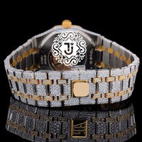 Montre mécanique ETA de luxe en or rose sertie de moissanite de haute qualité pour homme et femme, style hip-hop, disponible au prix d'usine