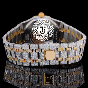 Reloj Mecánico ETA de Lujo con Incrustaciones de Moissanita en Oro Rosa, para Unisex, Estilo Hip Hop, Brillante, Disponible a Precio de Fábrica - Product Image 4