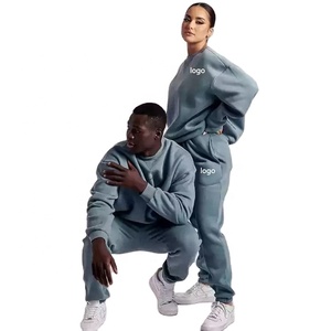 Conjunto Deportivo de Invierno con Cuello Redondo, Chándal Unisex para Hombre y Mujer, 2 Piezas, Logotipo Personalizado, Antibacteriano y Transpirable - Product Image 4