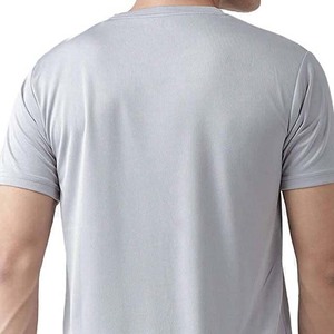 Custom Design Men's Regular Fit <b>Short</b> Sleeve Solid Pattern Casual Breathable Quick Dry 100% Cotton T-Shirt - Product Image 4