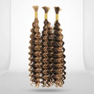ผมมนุษย์สีน้ำตาลเข้มแบบลอน สำหรับต่อผมแบบ Remy  แบบเป็นมัด  แบบธรรมชาติสีดำ  ฐานไหมอินเดีย  แบบ Double Drawn  ปรับขนาดได้  100% HD - Product Image 2