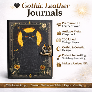 Handmade Eco-Friendly Classic Leather <b>Lock</b> <b>Journal</b> Vintage Diary Notebook for Writing Sketching Travel Gift Bulk Wholesale - Product Image 6