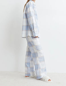 Conjunto de Pijama de Algodón Ecológico Suave para Mujer, Ropa de Dormir Transpirable para Primavera/Verano, Ropa para el Hogar - Product Image 2