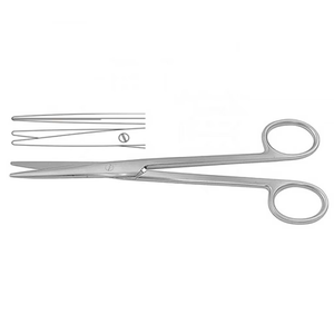 กรรไกรผ่าตัดเกรดพรีเมียม 16 ซม. แบบตรงและแบบโค้ง ทำจากสแตนเลสสตีล สำหรับศัลยกรรมพลาสติก ได้รับเครื่องหมาย CE ISO - Product Image 6