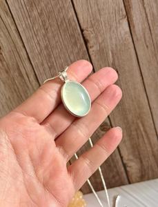 จี้รูปไข่หินอาเกตแท้จาก NIKHIL GEMS เงินแท้ 925 สไตล์วินเทจ หรูหรา ประดับพลอยสีเขียว รับรองโดยผู้ตรวจสอบอิสระ เหมาะสำหรับเป็นของขวัญวันเกิด - Product Image 5