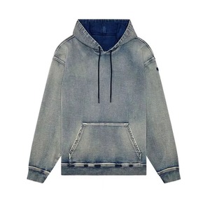 Autumn Hooded Denim Jacket <b>Men's</b> Hip Hop Jeans Coat Retro Jeans Jacket Street Casual Bomber Jackets <b>Men</b> Women Outerwear Hoodies - Product Image 1