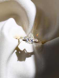 Anillo de Plata S925 con Moissanita, Diseño de Pétalos, Unisex, Sensual, Lujoso, Eterno, Regalo de Boda, Mozambique - Product Image 3