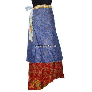 Wholesale Lot Many Length Size Vintage Silk Magic Wrap <b>Skirt</b> <b>Boho</b> Stylish Multi Color Summer Wear Comfortable Fashion <b>Boho</b> - Product Image 3