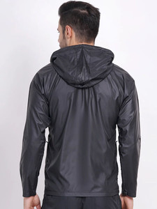 Veste coupe-vent imperméable à fermeture éclair avec logo personnalisé, veste de pêche en plein air pour homme, veste imperméable écologique de haute qualité - Product Image 2