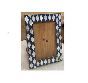 Promotion Artizon Studio Antique Bone Inlay Wood Photo <b>Frame</b> Rustic Modern Design Handmade Eco-Friendly Durable Tabletop - Product Image 3