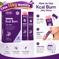 OKTW Kcal Burn Jelly Sticks saveur orange, soutien à la satiété, gestion du poids, complément alimentaire, marque privée OEM