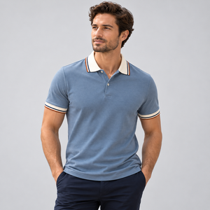 Camisa de Hombre Estilo Casual, Servicio OEM, Personalizada/OEM, Transpirable, Impresión Digital Vietnam, Material Piqué, Técnicas de Impresión Frontales - Product Image 1
