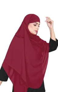 Confortable style modeste doux fausse Georgette Hijab/Dupatta élégant indien et pakistanais ethnique fête porter fantaisie numéro de modèle - Product Image 3
