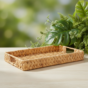 HandmadeHandmade Water Hyacinth <b>Basket</b> Natural Woven Storage Organizer for Home Use Decorative Use for Retail and Hotels - Product Image 1