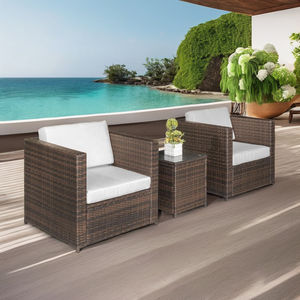 Moderno 8 PCS interior/exterior ratán jardín sofá conjunto precio razonable 8 PC muebles de ratán para Hotel sala de estar Villa Patio - Product Image 6