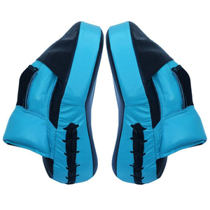 Guantes de Boxeo de Piel Sintética Amarillos y Azul Marino con Correas de Muñeca Ajustables, Equipo de Entrenamiento de Artes Marciales para Adultos - Product Image 6