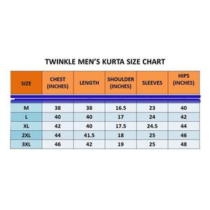 KURTA IMPRESO DE ALGODÓN PURO DE DISEÑADOR CON PAYJAMA AZUL CIELO - Product Image 2