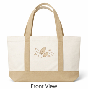 Custom Logo Printed Eco Recyclable Reusable <b>Plain</b> embroidered Cotton <b>Canvas</b> Shopping Tote Bag Size Solid Color Shoulder bag - Product Image 3