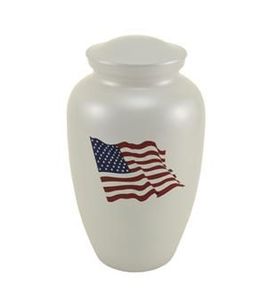 Lightweight Metal Urn for Human Ashes - Aluminum Cremation Urn with Lid - Polished <b>Memorial</b> <b>Keepsake</b> for Home - Product Image 4