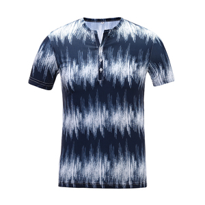 Chemises d'été pour hommes Shaheen Fit de haute qualité, design personnalisé, en satin de coton/élasthanne, respirantes, à col en V, à bouton unique, manches courtes - Product Image 1