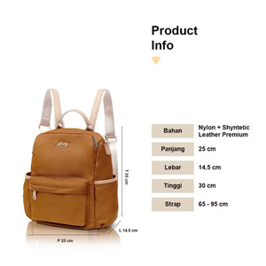Mochila Mini de Moda para Mujer Hody, Modelo NAMIRA, Material PU, Cierre de Cremallera Impermeable, Asa Suave, Forma Cuadrada, Pequeña Capacidad - Product Image 2