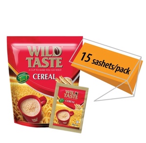 Wild Taste, Bebida de Cereal 3 en 1 Premium en Polvo Instantáneo, Bolsa Práctica para Niños y Adultos, Envío Rápido - Product Image 1