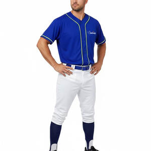 ชุดเบสบอลโพลีเอสเตอร์น้ำหนักเบา ระบายอากาศได้ดี คุณภาพสูง สำหรับผู้ใหญ่ ผู้ชาย ราคาขายส่ง - Product Image 1