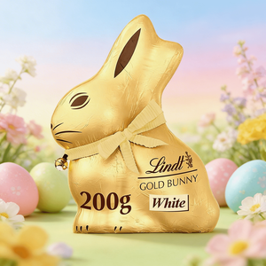 Lindtt Gold Bunny 200g Milk Chocolate Classic Swiss Made <b>Easter</b> Gift Premium Foil Wrapped Chocolate Bunny Bulk Supply Germany - Product Image 2