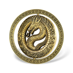 Moneda giratoria de dragón dorado, moneda de Metal de aleación de latón o zinc 3D personalizada con monedas conmemorativas chapadas en oro <span class=keywords><strong>real</strong></span> o oro antiguo - Product Image 3