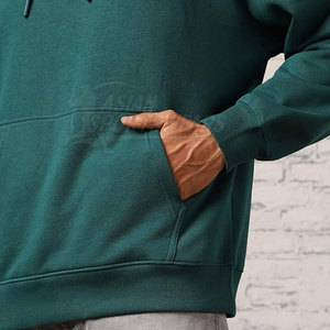 Sudaderas con Capucha de Punto Sólido, Estilo Urbano, Talla Grande, 100% Algodón, Transpirables, Perfectas para Ropa Urbana, Uso Diario, Cómodas - Product Image 3