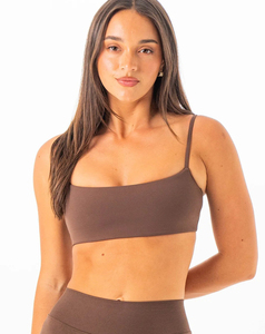 Soutien-gorge de yoga sans couture pour femme 2026 en Spandex et Polyester, col carré, respirant, séchage rapide, maintien élevé, brodé - Product Image 1