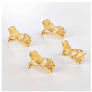 Lot de 4 Anneaux de Serviette à Motifs Floraux Très Vendus – Supports Élégants en Métal pour Mariages, Noël et Décoration de Table Festive - Product Image 3