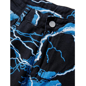 Pantalones Vaqueros con Estampado Gráfico, Corte Holgado, Diseño Personalizado, Lavado Vintage, Estilo Barrel, Rectos, Streetwear, Hip Hop, Y2K - Product Image 2