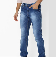 Nuevos Jeans Casuales para Hombre, Diseño Personalizado, Corte Regular, Estilo Desgastado, Cintura Media, Elásticos, Teñidos, Ecológicos, 100% Algodón