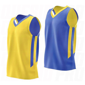 เสื้อบาสเก็ตบอลแขนกุดปักลายสไตล์เรโทรวินเทจสำหรับผู้ชาย ระบายอากาศได้ดี เสื้อบาสเก็ตบอลแบบกลับด้านได้ - Product Image 2