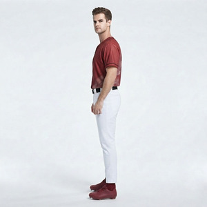 Ensemble de baseball premium pour hommes – Maillot et pantalon de sport respirants à manches longues, conception personnalisée, évacuation de l'humidité sur le devant, tenue de performance - Product Image 4