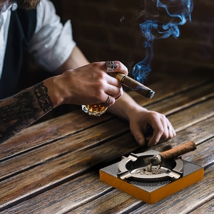 Cenicero de Aluminio sin Humo, Tradicional, Ecológico, Estilo Americano, para Exteriores, Patio, Resistente al Calor, Premium - Product Image 3