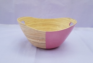 Prix de gros OEM : Serveur à salade en bambou filé, attrayant, de haute qualité et écologique, pour la maison et la cuisine, fabriqué au Vietnam - Product Image 6