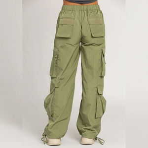 Pantalon cargo pour femme, sur mesure, OEM, coton et polyester, respirant, séchage rapide, écologique, avec cordon de serrage - Product Image 3