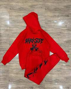 Ensemble de survêtement pour homme avec logo personnalisé, sweat à capuche et pantalon de jogging en coton, streetwear, fournisseur OEM - Product Image 3