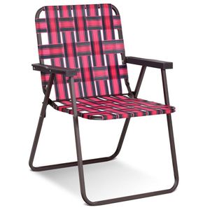 Ensemble de 6 chaises pliantes de plage pour le camping et la pelouse, chaise confortable en toile - Product Image 4