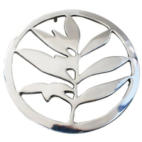 Socle de cuisson artisanal vintage en aluminium en forme de coq pour plats chauds, support de casserole en métal résistant à la chaleur pour cuisine rustique et décoration murale