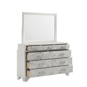 Soul Modern Style <b>White</b> Wood Framed <b>Mirror</b> Includes <b>Mirror</b> Only Same As B009P309602 (CA Inventory) - Product Image 4