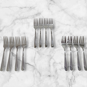 Fourchettes à dessert élégantes et durables en acier inoxydable moderne 2026 pour la restauration fine et le service de gâteaux - Product Image 1