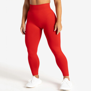Leggings de sport sans couture taille haute pour femme, pantalon de yoga, extensible, respirant, pour la course et l'entraînement en salle de sport, effet push-up - Product Image 5