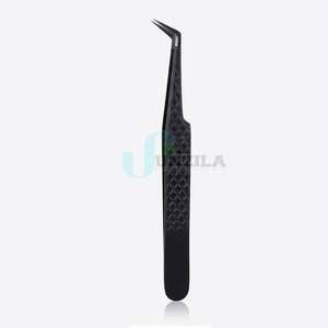 Pinzas de Precisión de Acero Inoxidable para Pestañas con Punta Fina para Aplicación de Extensiones de Pestañas, Uso Profesional, Ecológicas - Product Image 6